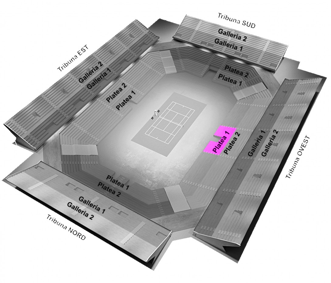‘Nitto ATP Turin – 15/11 (Semifinal – Evening Session)’ – Tribuna Ovest/Est Platea 1 – Block 117