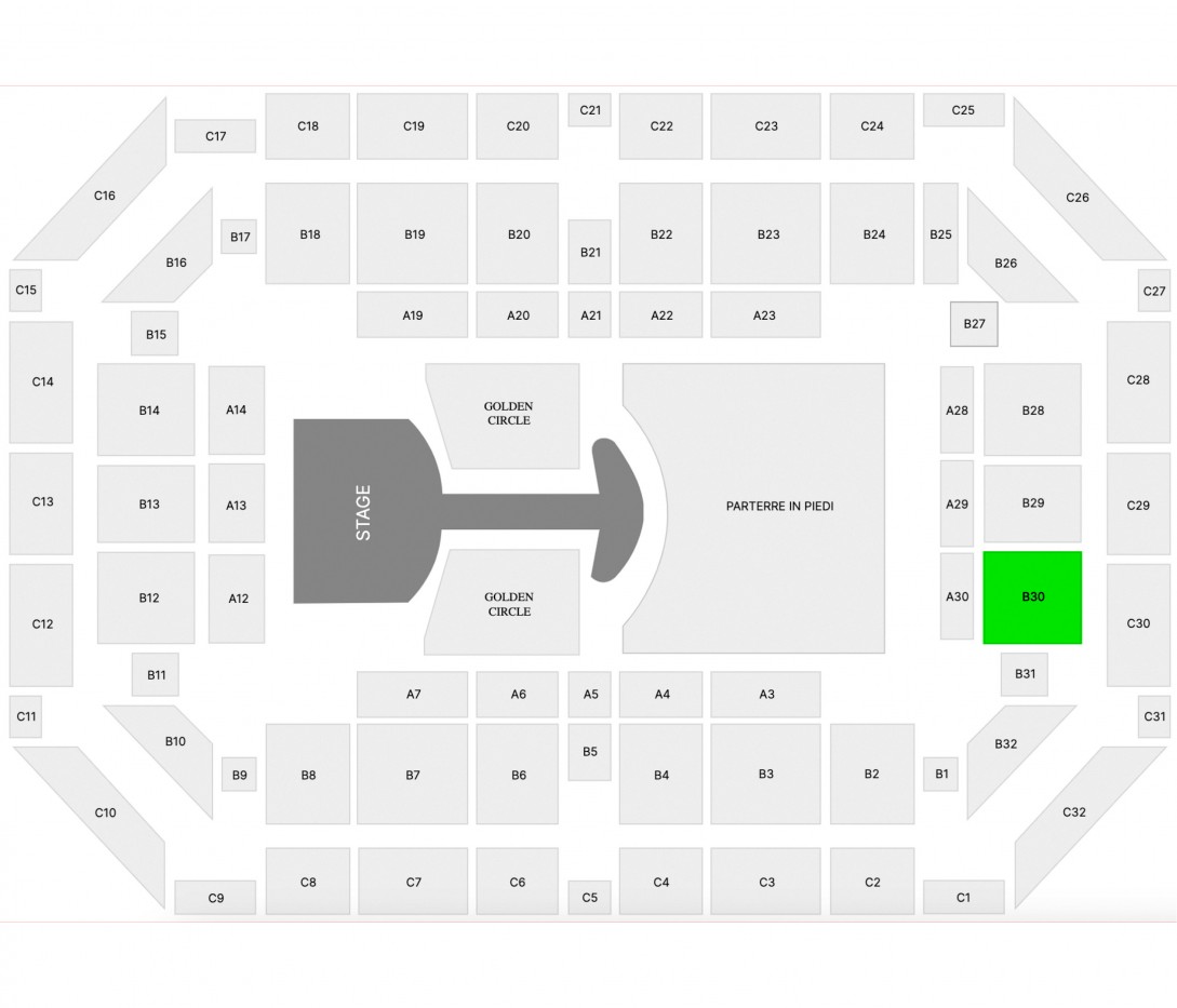 ‘Lady Gaga – Milan, 20 Oct 2025’ – Sector B30