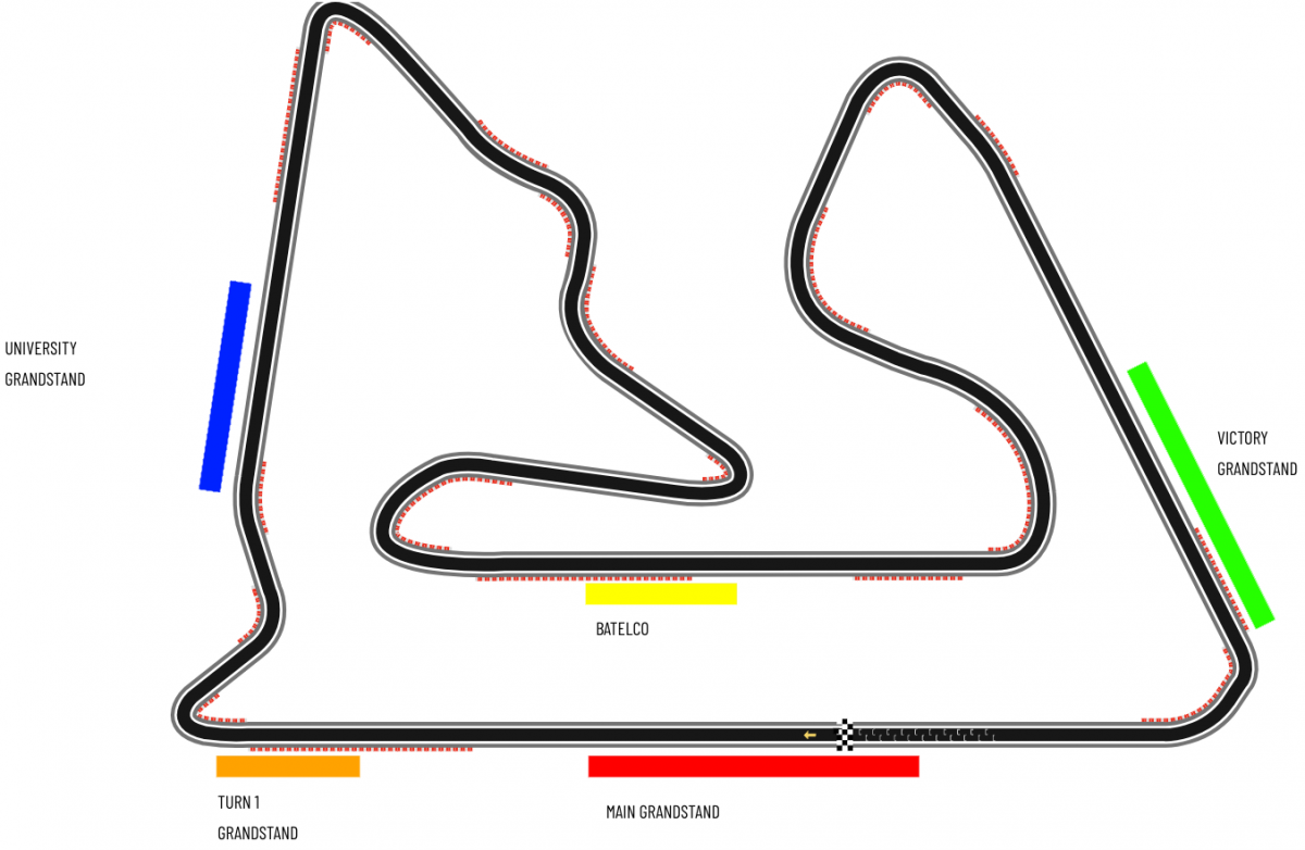 ‘Bahrain Grand Prix . 2026’ – Turn 1 Grandstand (3 Days)