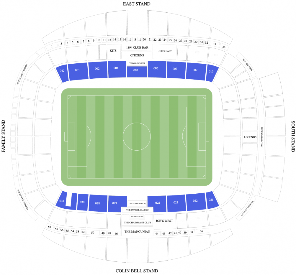 ‘Manchester City – Everton .’ – Longside Lower