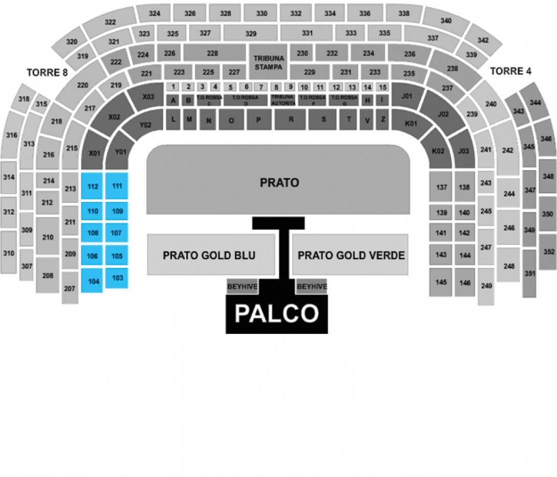 ‘Bruno Mars – Milan, 15 Jul 2026’ – 1st Ring Blue