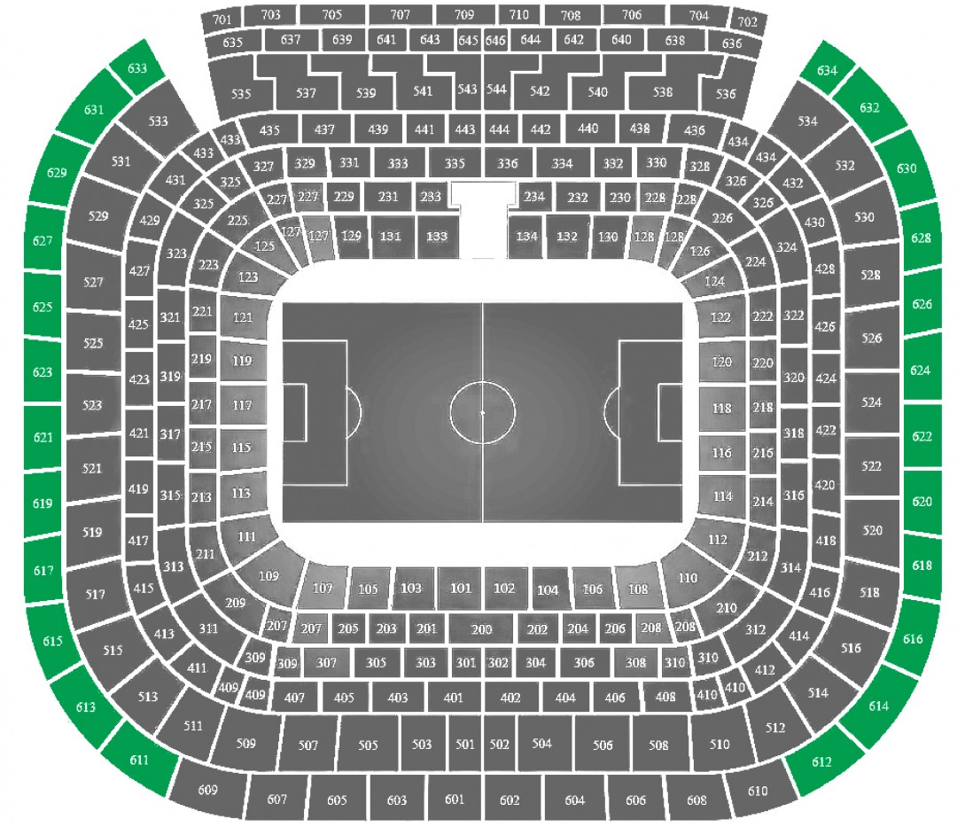 ‘Real Madrid – FC Barcelona .’ – Shortside Upper Tier