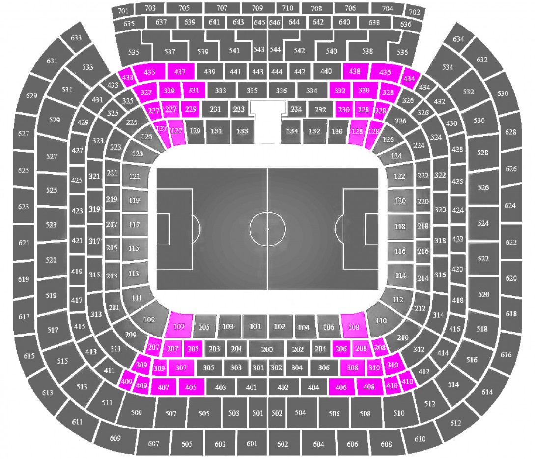‘Real Madrid – Sevilla FC .’ – Longside 1st/2nd Tier