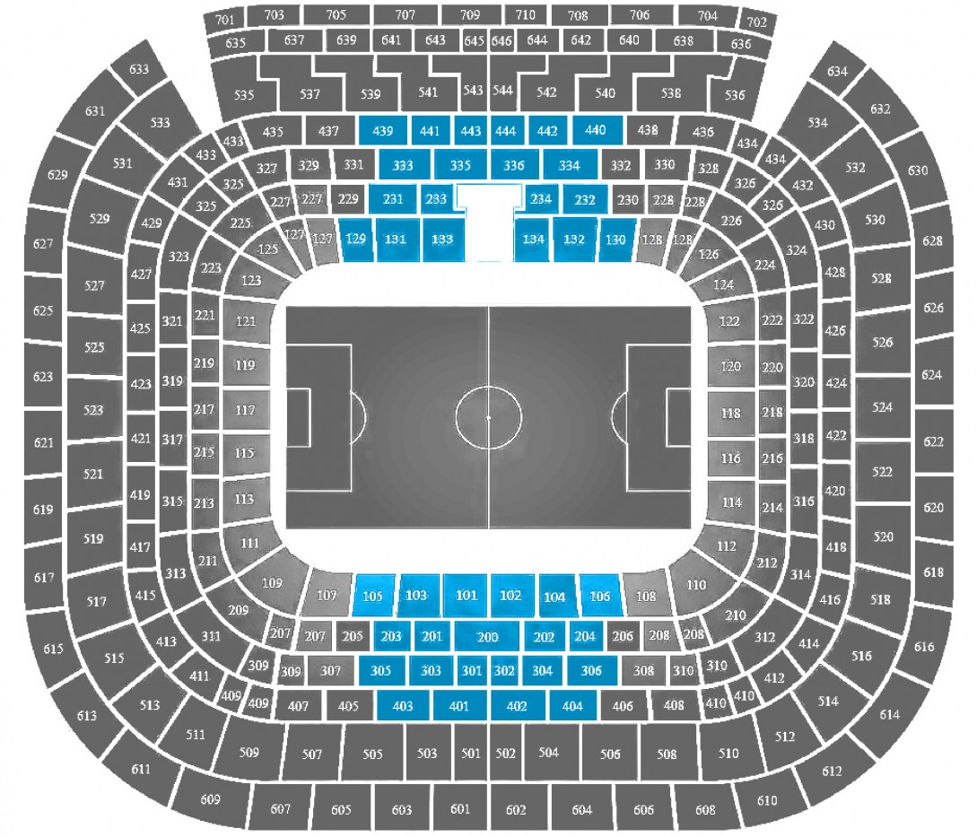 ‘Real Madrid – Sevilla FC .’ – Longside 1st/2nd Tier Central