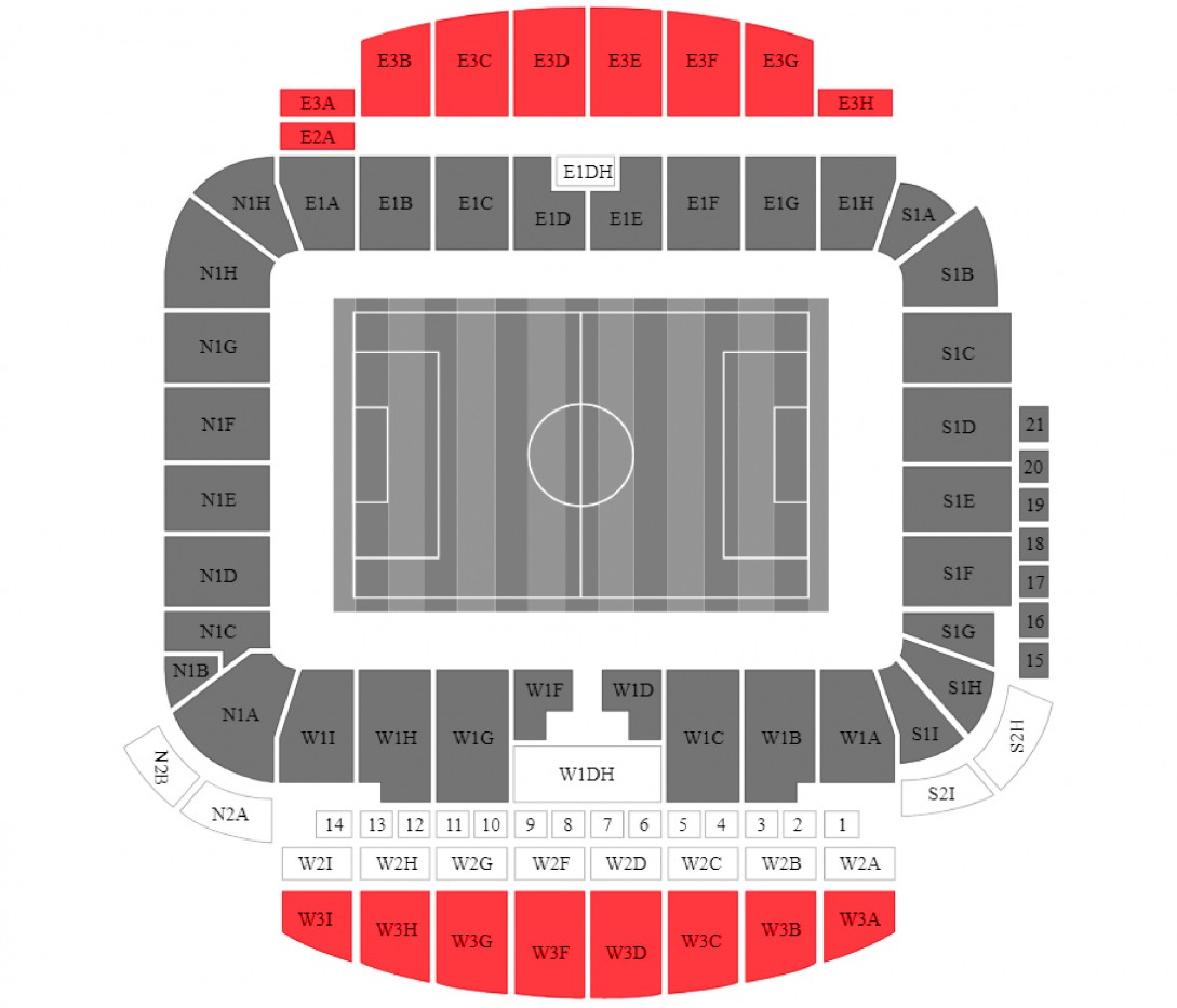 ‘Brighton & Hove Albion – Sunderland .’ – Longside Upper