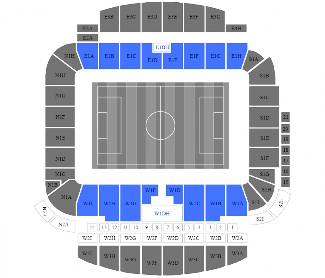 ‘Brighton & Hove Albion – Burnley .’ – Longside Lower
