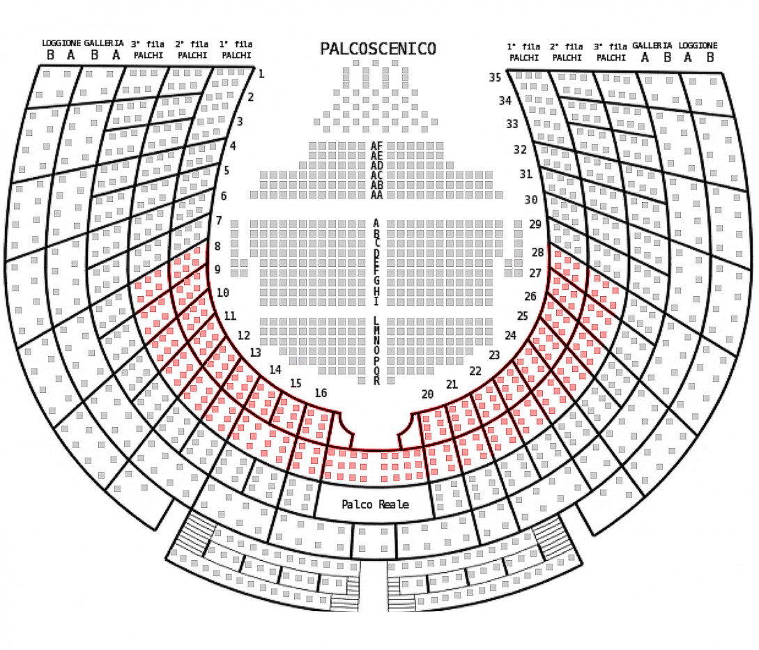 ‘Carmen (Bizet) – Venice, 27/05/2026’ – Central box – 1st and 2nd row