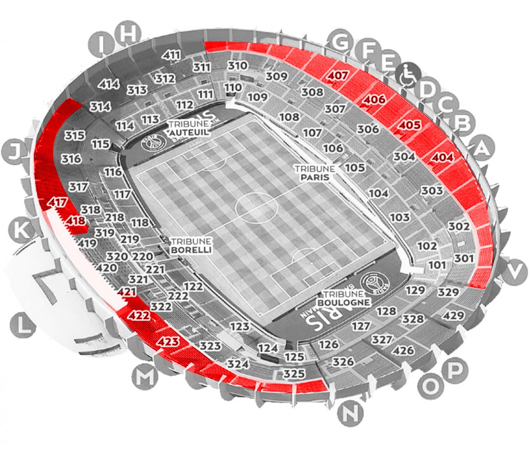 ‘Paris Saint Germain – Lorient’ – Longside Upper