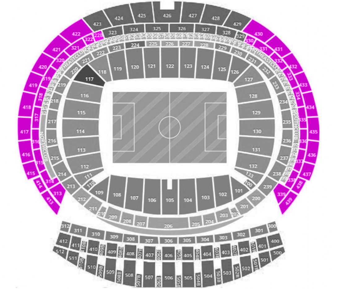 ‘Atletico Madrid – Union Saint-Gilloise .’ – Shortside Upper Tier