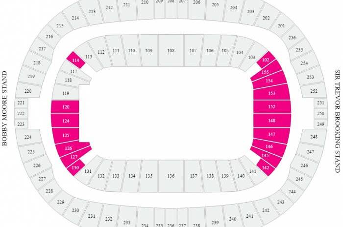 ‘West Ham United – Brighton & Hove Albion .’ – Shortside Lower