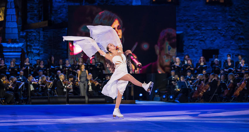 Opera on Ice, le stelle del pattinaggio artistico si esibiscono al Foro italico di Roma